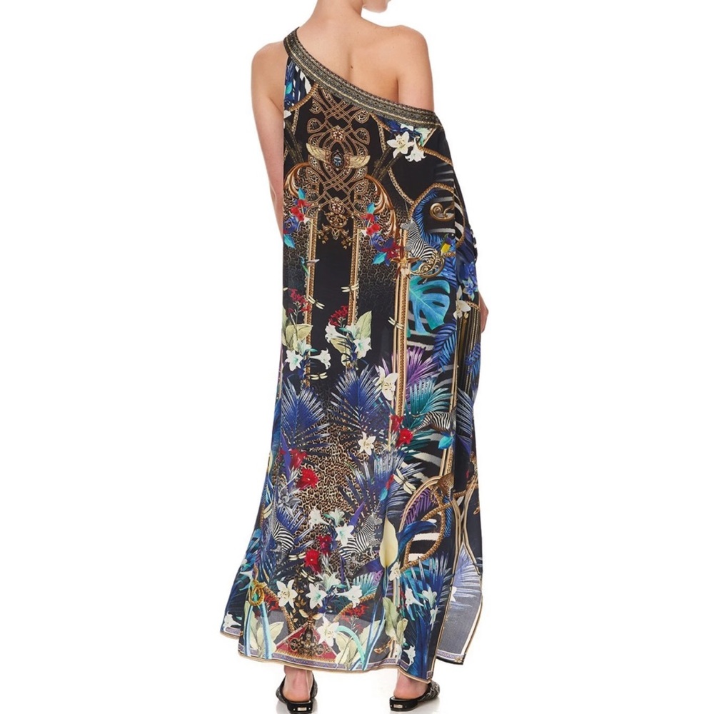 Camilla Black Multicolor One-Shoulder Maxi Dress - Picture 2 of 6